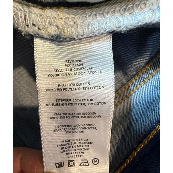 Re/Done 70s Low Rise Bell Bottom Jeans Women's 26 Flared NWT $295 - Picture 8 of 12